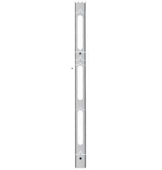 Profilo di chiusura laterale Alzante XC AGB, per serratura a 3 ganci, GR 4, colore alluminio argento