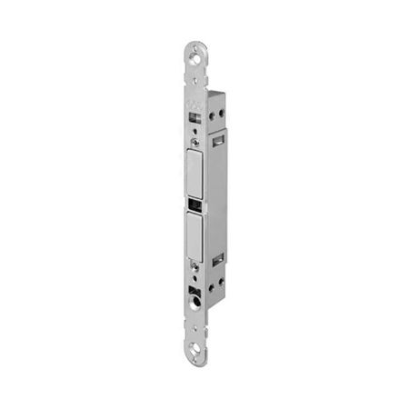 Ritenuta magnetica Touch B01120.30 AGB per porte da interno, regolabile, bordo tondo 196x18 mm, Acciaio finitura Bianco Opaco