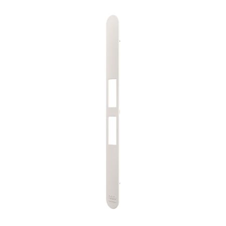Frontalino Touch B01120.31 AGB per serratura a ritenuta magnetica, bordo tondo 196x18 mm, Plastica finitura Bianco Opaco