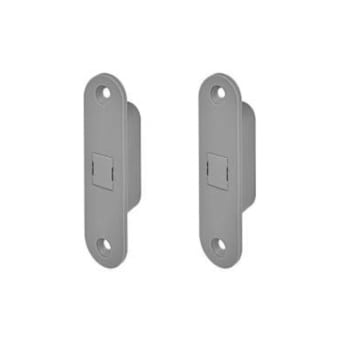 Kit ritenuta magnetica B02404.36.FM AGB Easy-Touch per serramento in Legno-Legno, magneti fissi, finitura Bianco Opaco