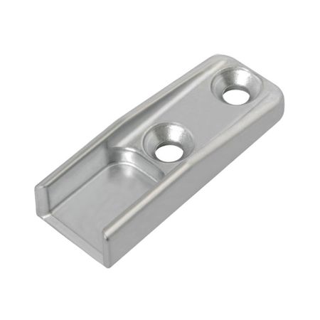Incontro nottolino A51401.05.02 Artech Agb per serramento in Alluminio-Legno, sede 18-22-35 mm, dimensione 46x17x8 mm, Zama finitura Argento