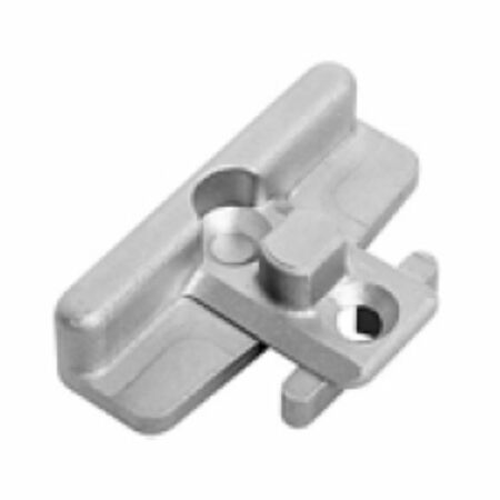 Incontro Dss A52300.BF.03 Artech Agb per serramento in Pvc, profilo Aluplast Ideal 2000, dimensione 46x15x8 mm, Zama finitura Argento