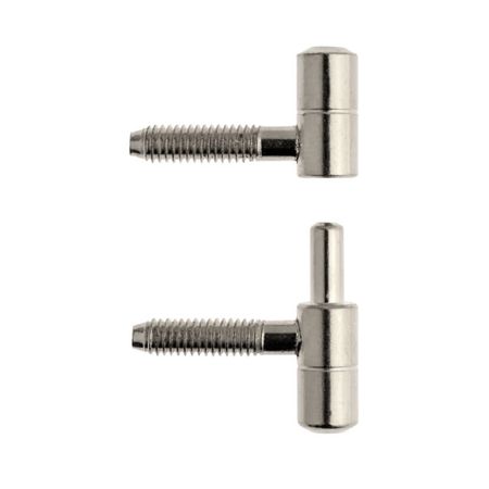Cerniera anuba E00119 AGB per legno, diametro 11 mm, altezza 40 mm, Acciaio finitura Nichelato