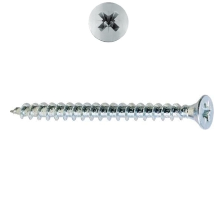 Vite TPS 05052 Ambrovit per legno, impronta croce PZ, filetto totale, dimensioni 3,5x25 mm, Acciaio finitura Zincato