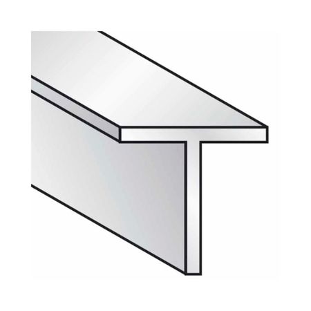 Profilo a T Algo, dimensione 25x25x1,3 mm, lunghezza 2000 mm, Alluminio finitura Argento Anodizzato