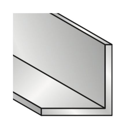 Profilo angolare Algo, dimensione 50x50x2 mm, lunghezza 2000 mm, Alluminio finitura Argento Anodizzato