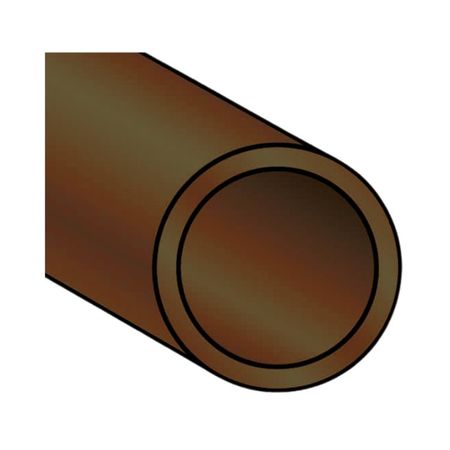 Profilo a tubo tondo Algo, dimensione 18x1,2 mm, lunghezza 2000 mm, Alluminio finitura Bronzo Anodizzato
