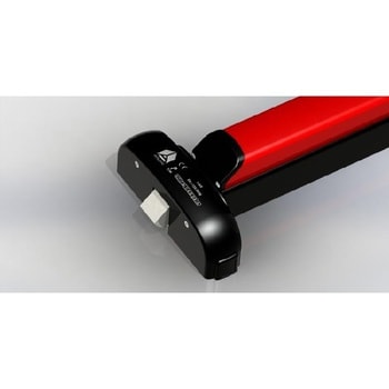 Modulo Push Bar 600 Antipanic per antipanico, reversibile, componibile, lunghezza 840 mm, finitura Nero e Rosso