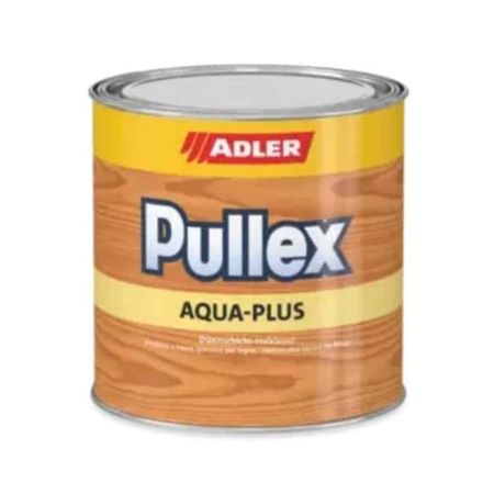 Protettivo Pullex Aqua Plus Adler per legno esterno, a base acqua, basso spessore, latta 750 ml, finitura Naturale