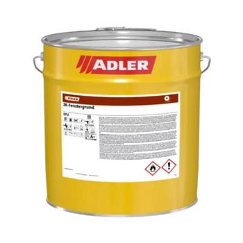 Fondo 2K Adler per legno interno e esterno, intermedio al solvente, idrorepellente, poliuretanico, latta 4 kg, Incolore
