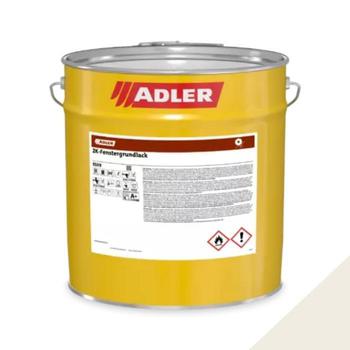 Fondo isolante 2K Adler per legno interno e esterno, intermedio al solvente, idrorepellente, bicomponente, latta 20 kg, colore Bianco