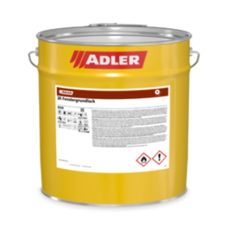 Fondo 2K-Fenstergrundlack Adler per legno, intermedio al solvente, bicomponente, latta 4 Kg, finitura Verde RAL 6009
