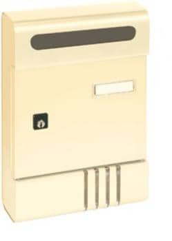 Cassetta Postale Alubox SE componibile 20,4x29x7 cm in Alluminio colore Avorio