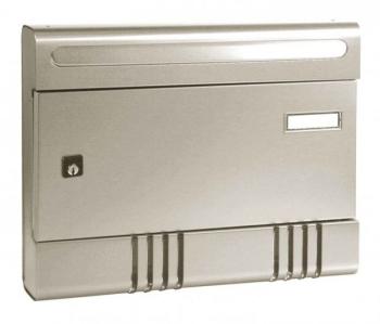Cassetta Postale Alubox SIRE componibile 29x36,5x7 cm in Alluminio colore Argento