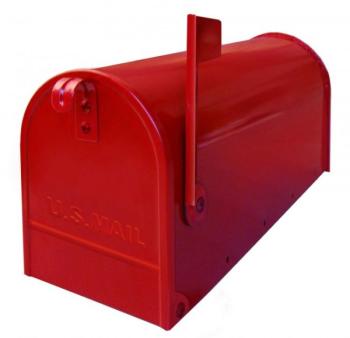 Cassetta postale Alubox serie TOPOLINO 32x48x17 cm in Lamiera zincata colore Rosso