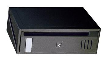 Cassetta Postale Alubox CUBO RIVISTA orizzontale componibile 35x12x25 cm in Alluminio colore Ghisa