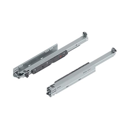 Guida scorrevole Movento Blumotion Blum 760H5500S per Tip-On, lunghezza 550 mm, estrazione totale, portata 40 kg, Acciaio finitura Zincato