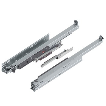 Guida scorrevole 760H4800M Blum per sistema Movento Tip-On Blumotion, estrazione totale, lunghezza 480 mm, finitura Zincata