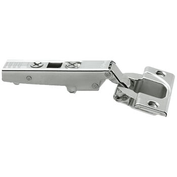 Cerniera Blum 71T3550 CLIP top, 110&deg; battuta con sormonto, fondello da avvitare, finitura Nichelato
