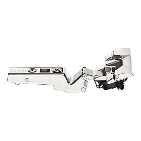 Cerniera Inserta Clip Top 79B3490 Blum per mobili ad angolo -45° III, battuta con sormonto massimo, Blumotion disattivabile, finitura Nichelato