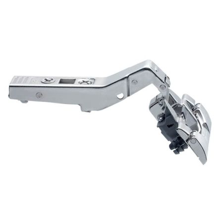 Cerniera Inserta Clip Top 79B9698 Blum per mobili ad angolo +45° I, battuta con sormonto, Blumotion disattivabile, finitura Nichelato