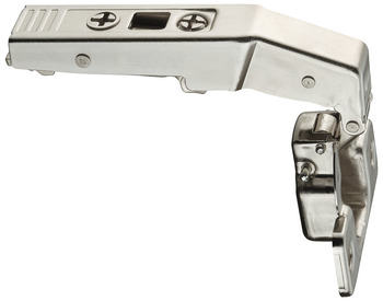Cerniera Blum 79T9550 CLIP top, 95&deg; per mobili a colonna, fondello da avvitare, finitura Nichelato