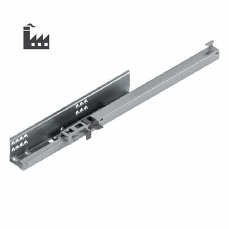 Guida scorrevole 551H4601B Tandem Blum con Blumotion, lunghezza 460 mm, Sinistra, estrazione parziale, portata 30 kg, Acciaio finitura Zincato, confezione Industria
