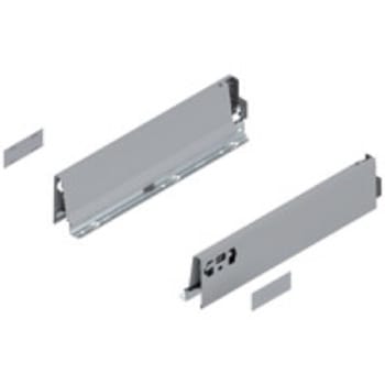 Set spondina ANTARO/INTIVO 378M3502SA Blum, altezza M (83 mm), lunghezza 350 mm, finitura R9006 Grigio Metallizzato
