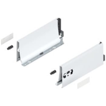 Set spondina ANTARO/INTIVO 378K2702SA Blum, altezza K (115 mm), lunghezza 270 mm, finitura Bianco Seta