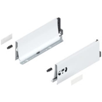 Set spondina ANTARO/INTIVO 378K3002SA Blum, altezza K (115 mm), lunghezza 300 mm, finitura Bianco Seta