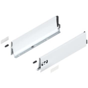 Set spondina ANTARO/INTIVO 378K4502SA Blum, altezza K (115 mm), lunghezza 450 mm, finitura Bianco Seta