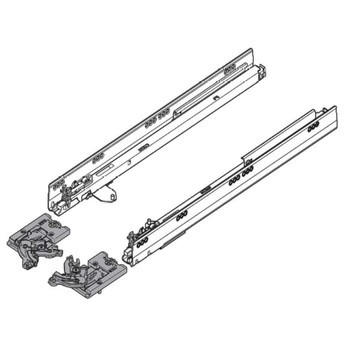 Giuda fianco 559.6001T Blum per Tandembox intivo, estrazione totale, lunghezza 600 mm, colore Zincato