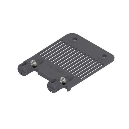 Stabilizzatore frontale da fondo Z96.10E1 Blum per sistemi Legrabox e Tandembox, con giunzione Expando, Plastica finitura R7037 Grigio Polvere