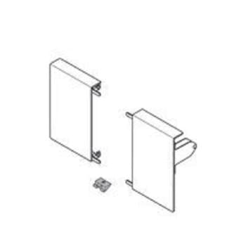 Attacchi per frontale per TANDEMBOX intivo, altezza M, per cassetto interno, destro+sinistro, colore Bianco Seta