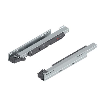 Guida scorrevole 750.3001M Blumotion per Legrabox, lunghezza 300 mm, estrazione totale, portata 40 kg, Acciaio finitura Zincato