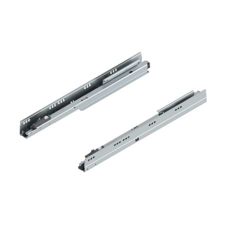Guida scorrevole 578.4001B Blumotion Blum per TandemBox, lunghezza 400 mm, estrazione totale, portata 30 kg, Acciaio finitura Zincato