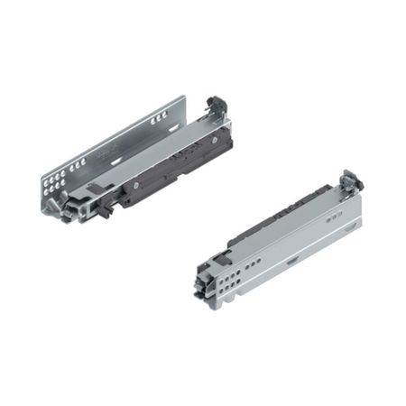 Guida scorrevole Movento Blumotion Blum 760H2500S per Tip-On, lunghezza 250 mm, estrazione totale, portata 40 kg, Acciaio finitura Zincato