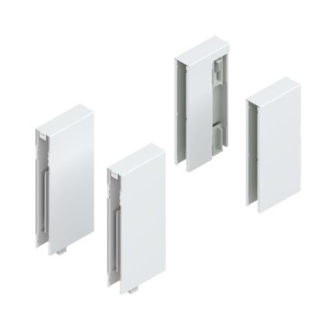 Set Boxcover Z36L002G.I Blum per Tandembox intivo, anteriore e posteriore, finitura Acciaio Inox