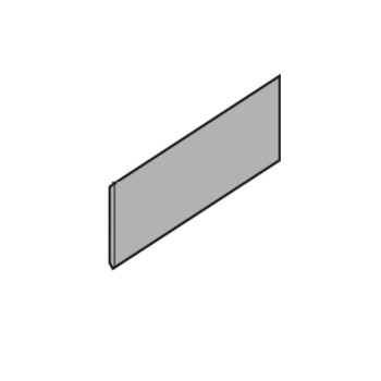 Placca copertura ZAA.532C.BT Blum rettangolare, per sistema Tandembox, altezza 29,9 mm, finitura Grigio Chiaro