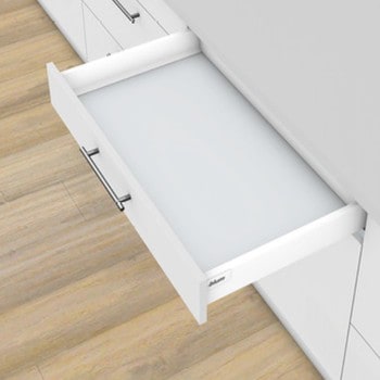 Cassetto Tandembox antaro 378M5000-SW/G-S90 Blum assemblato, dimensioni 900x500 mm, colore Bianco Seta