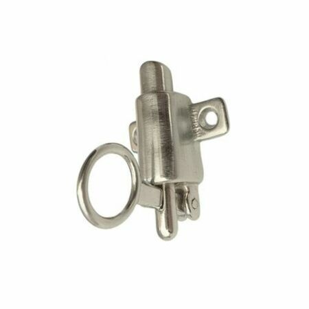 Cricchetto Bal 1013-05 per finestra a vasistas, fissaggio esterno, interasse 32 mm, Ottone finitura Cromato Lucido