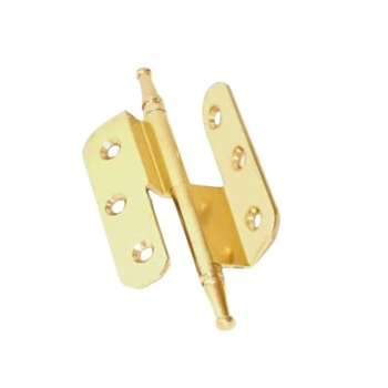 Cerniera a sfilare 120 Elab per mobile Sinistra, doppia, curva, dimensione 50x40 mm, finitura Ottone Lucido