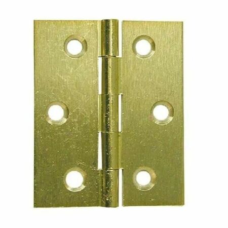Cerniera piana a libro 101 Casati Sironi per mobile, dimensione 60x50 mm, Ottone finitura Oro Satinato