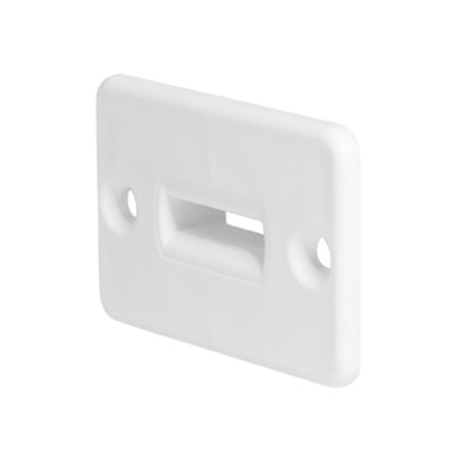 Guidacinghia orizzontale 1004 Bolis per cintino da 20-22 mm, diametro foro 30 mm, Nylon finitura Bianco