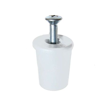 Tappo di arresto 1024 Bolis per tapparella avvolgibile, altezza 30 mm, Nylon finitura Bianco