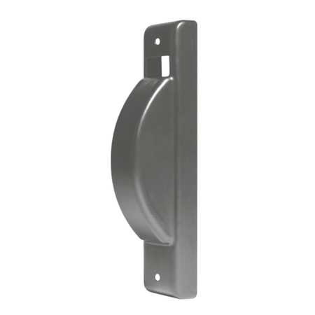 Placca 1800G Bolis per avvolgitore semincasso 8 mt, interasse 165 mm, dimensioni 40x195 mm, Alluminio finitura Nero
