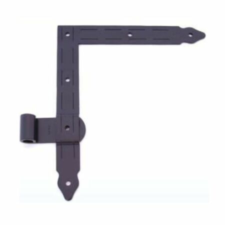 Squadro saldato occhio laterale 12 mm Casale 0100 per persiana e scuro, versione destra, altezza 255 mm, larghezza 220 mm, finitura Nero