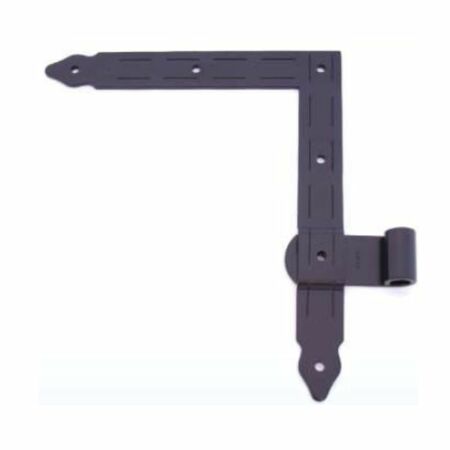 Squadro saldato occhio laterale 12 mm Casale 0100 per persiana e scuro, versione sinistra, altezza 255 mm, larghezza 220 mm, finitura Nero