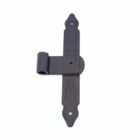 Mezzo squadro pesante collo saldato diametro 12 mm Casale 0102, per persiana e scuro, occhio laterale, altezza 220 mm, collo 25 mm, finitura Nero
