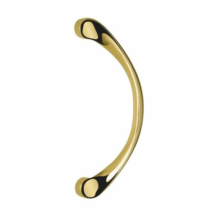 Maniglione Flesso CB16Z/B Colombo Design per serramento, interasse 200 mm, zanca 84 mm, Zama finitura Oroplus